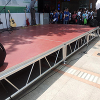 Escenario Portátil de Aluminio para Conciertos al Aire Libre, Plataformas Modulares para Eventos, Ensamblaje Rápido