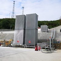 Station de régazification cryogénique électrique montée sur chenilles, unité de vaporisation d'air ambiant pour GNL, LN2, LO2, LAR, LCO2, pour l'alimentation en gaz industriel