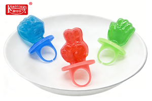 Bonbons en forme de pierre, de papier et de ciseaux, saveur de fruits assortis, bonbons pour les doigts, pour les fournitures de fête, emballage en boîte, dur, multicolores - Product Image 5