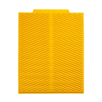 Tapis d'égouttage en silicone pour la cuisine et la table à manger, antidérapant, isolant thermique, design moderne, forme carrée