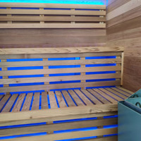 Fabricant de cabines de sauna extérieures, sauna en bois de cèdre rouge sur mesure pour maison, hôtel, resort, spa
