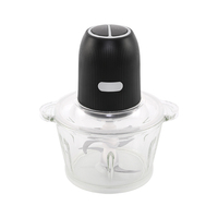 Hachoir Électrique 2L pour Aliments Bébé / Hachoir à Viande / Éplucheur d'Ail avec Accouplement Entièrement en Acier Inoxydable