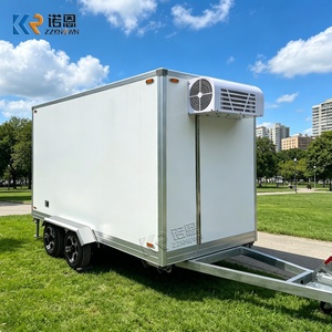 Petite <span class=keywords><strong>remorque</strong></span> frigorifique fermée à attacher, chariot réfrigéré pour la livraison de produits frais - Product Image 3