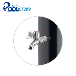 <span class=keywords><strong>Douche</strong></span> <span class=keywords><strong>solaire</strong></span> portable <span class=keywords><strong>POOLSTAR</strong></span> 35L à deux sections en PVC, réglage chaud/froid, certifiée CE REACH pour piscine, plage et spa - Product Image 3
