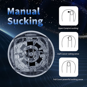 Handmatige masturbatie-apparaat voor mannen, comfortabel dildo-oefenpomp-verlenger, ABS+TPE materiaal, IPX7 waterdicht, huidvriendelijk - Product Image 4