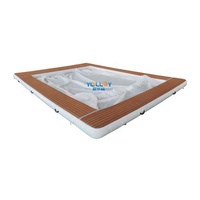 Piscine gonflable flottante de qualité pour la mer, yacht, natation, sports nautiques, épaisseur renforcée de 20 cm, 6x4 m