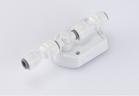 Penguji air TDS Digital 1/4 inci, meteran TDS In-Line portabel, refraktometer plastik baterai Probe O.D dorong untuk earbud kopi