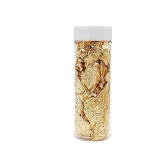 Goldene Dekorationsplatten, Chef-Kunst-Schokoladen, Hotting Chef-Kunst-Kuchendekorationswerkzeuge, essbare, echte Blattgold-<span class=keywords><strong>Schabin</strong></span>-Flocken - Product Image 2