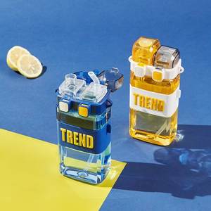 Design de mode kulomi ours de glace princesse image ceinture en silicone Offre Spéciale bouteille d'eau transparente bouteille de boisson de forme carrée personnalisée - Product Image 2