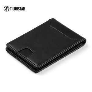 TILONSTAR TVW102 Custom Logo Cash Pocket Credit <b>Card</b> <b>Holder</b> Rfid Minimalist Bi-fold <b>Slim</b> Leather <b>Card</b> <b>Holders</b> - Product Image 2