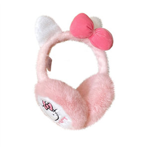 Orejeras Cálidas de Felpa con Licencia Oficial de Sanrio, Hello Kitty, Protector Anticongelante para Ciclismo de Estudiantes en Otoño e Invierno - Product Image 5