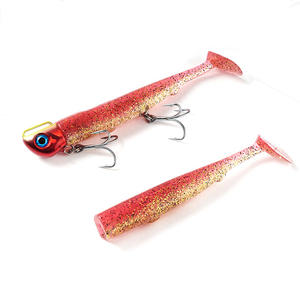 Señuelo Luminoso/UV de Acero Inoxidable para Pesca de Pez Suave, 35g, Cola en T, Biónico, para Agua Salada, Señuelo para Lubina con Anzuelos - Product Image 5