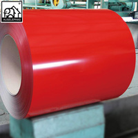 Bobine d'acier prélaqué couleur RAL PPGI PE PVDF, tôle d'acier galvanisé prépeinte pour revêtement mural extérieur et porte de garage