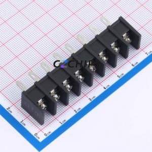 MX35H-8.25-08P-BK01-Cu-S-A Barrier Terminal Block Through hole Component THT,P=8.25mm Connector Two Sides 8.25mm 1x8P Center Pin - Product Image 1