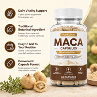 Capsules de Maca en Formule Personnalisée OEM/ODM, Complément Alimentaire Très Vendu pour Adultes, Meilleur Prix pour la Santé Masculine