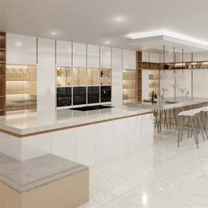 Fournisseur d'armoires de cuisine Cuisine en bois prêt à monter Nouvelles armoires de cuisine Cuisine Conception en bois sur mesure pour les cuisines - Product Image 3