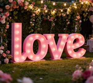 Letras y Números LED RGB con la Frase I LOVE YOU de 3, 4 y 5 Pies, en Oferta, para Eventos, Bodas y Fiestas - Product Image 2