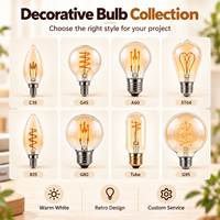 Lampe rétro sur mesure facile à installer, lampe Edison, ampoule à filament vintage, ampoule LED décorative pour la décoration de café et de restaurant