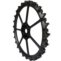 Roues de tracteur en acier 1300x80mm pour l'agriculture du riz/la transplantation de riz, garantie de 2 ans, finition noire, fournies par l'usine YT