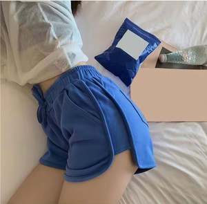 Pantalones Cortos Elásticos Personalizados al por Mayor I-0248, Pantalones Cortos Holgados con Cordón para Mujer, Pantalones Cortos Deportivos Casuales para Yoga, Correr - Product Image 5