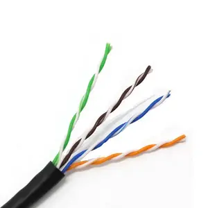 100米聚氯乙烯5e类以太网电缆24AWG 4对5类局域网电缆UTP类5类通信电缆