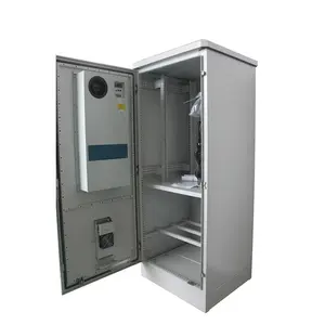 Single Door IP55 Protection Level Floor Standing 42U Outdoor Cabinet