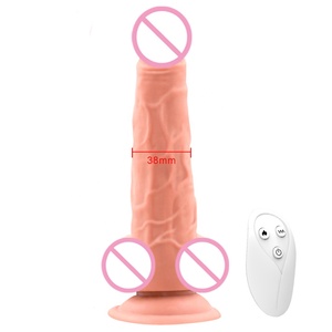 Telecomando telescopico vibrante enorme grande grande pene realistico Dildo oscillazioni di spinta Dildo vibratore per gli uomini donne Sex Toy - Product Image 1