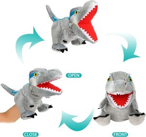 Juego <span class=keywords><strong>de</strong></span> rol <span class=keywords><strong>de</strong></span> boca móvil abierta para contar cuentos, enseñanza, teatro <span class=keywords><strong>de</strong></span> marionetas, <span class=keywords><strong>Velociraptor</strong></span> <span class=keywords><strong>de</strong></span> <span class=keywords><strong>peluche</strong></span>, marioneta <span class=keywords><strong>de</strong></span> mano, regalos <span class=keywords><strong>de</strong></span> cumpleaños, blanco - Product Image 5