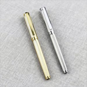 Bolígrafo de Lujo de Metal de Alta Calidad en Oro y Plata, con Logotipo del Cliente, Escritura de 0.5 mm de Diámetro, Bolígrafos Personalizados para Estudiantes - Product Image 1