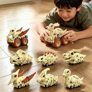 Coche de juguete de dinosaurio de metal fundido a presión con mecanismo de retroceso, fabricante BEFLY, acepta modelos de dinosaurios y paquetes de accesorios de juguete personalizados. - Product Image 2