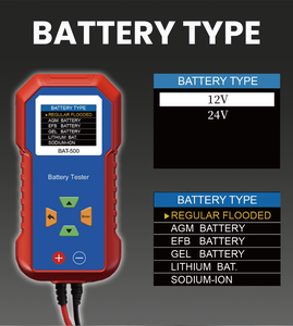 เครื่องวิเคราะห์แบตเตอรี่รถยนต์ BAT-500 ตรวจ<span class=keywords><strong>สอ</strong></span>บค่า SOH, SOC, แรงดันไฟฟ้า, ความต้านทานภายใน และค่า CCA - Product Image 4