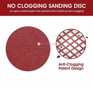 قرص تلميع وصنفرة من أكسيد الألومنيوم بـ 8 خطافات وحلقات، 100 مم، أدوات كاشطة، قرص صنفرة 4 بوصات - Product Image 3