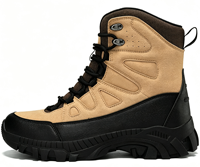 Bottes de randonnée tactiques montantes pour hommes, doublure en maille, embout anti-collision, semelle extérieure en caoutchouc antidérapante et résistante à l'usure, pour activités de montagne en extérieur