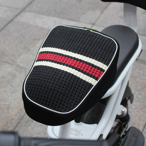 Funda para Asiento Delantero de Vehículo Eléctrico, Transpirable, de Seda de Hielo, en Negro, Gris y Caqui 0711 - Product Image 5