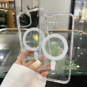 เคสโทรศัพท์ TPU ใสระบบแม่เหล็ก, ฝาครอบป้องกันโทรศัพท์ดีไซน์ใสกันน้ำใช้ได้กับ iPhone 15 PRO MAX 16 Pro 13 Pro 12 11 - Product Image 6