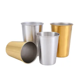 Tùy Chỉnh Vàng Đồng Đen In Ấn Thăng Hoa Kim Loại Trại Du Lịch Cà Phê Trà Bia Cup Thép Không Gỉ Mugs Với Logo - Product Image 1