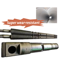 80/156 vis jumelles coniques de type standard et baril adaptés à la production de panneaux moussants WPC/PVC, teneur en Caco3 inférieure à 100%