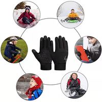 Guantes de Ciclismo para Niños al por Mayor, con Dedos Completos, Pantalla Táctil, Impermeables, Cálidos, Antideslizantes, para Esquí y Bicicleta, con Logotipo Personalizado OEM