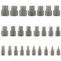 Outil d'extraction de vis multi-cannelures à tête hexagonale pour enlever les goujons cassés, vis et tuyaux, 25 pièces