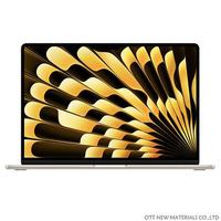 Ordinateur portable Apple Air M3 Slim 2024, écran 15 pouces, processeur quadricœur, 8 Go de RAM, stockage SSD, clavier anglais, accessoires d'origine, presque neuf