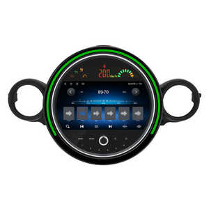 Estéreo de coche Android con navegación de CD y Carplay para BME <span class=keywords><strong>MINI</strong></span> R56 2011-2014 Radio de pantalla táctil IPS negra con iluminación ambiental - Product Image 4