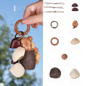 Wholesale Natural Fruit Shell <b>Wind</b> <b>Chime</b> Pendant Handmade Bodhi Seed Car Hanging Ornament - Product Image 3