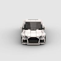 Compatible avec les briques de marque, petites pièces, voiture de course MOC, jouets de construction éducatifs à assembler soi-même, blocs de construction en plastique ABS