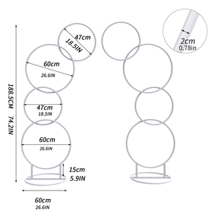 ขาตั้งฉากหลังงานแต่งงานกรอบโลหะสีขาว<span class=keywords><strong>ส</strong></span>ำหรับงานปาร์ตี้กลางแจ้งต้นไม้ในสวนรูปภาพ<span class=keywords><strong>ส</strong></span>ตูดิโอ - Product Image 6