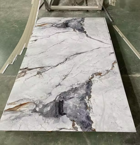 Stilvolle Hochglanz-UV-PVC-Marmor-Wandpaneele für Wohn- und Schlafzimmer, wasserfeste Dekorplatten für die Innenwandgestaltung - Product Image 6