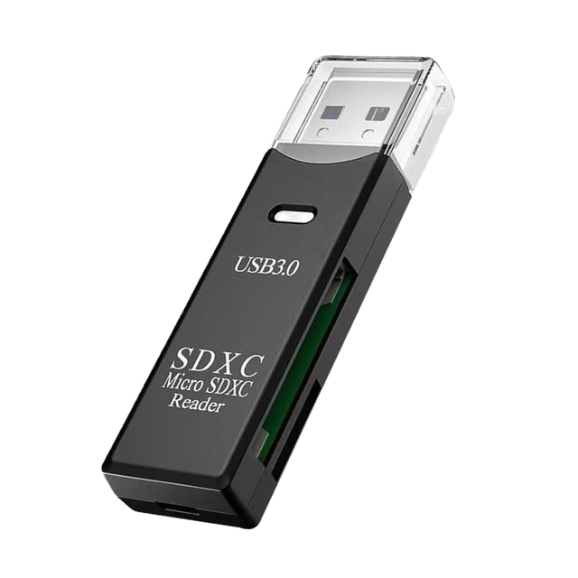 2-in-1 USB3.0 Card Reader High Speed Adapter for Memory Card Multifunctional Mini SD TF Card Reader for Computer Data Transfer