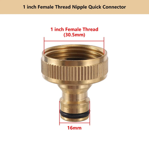 Adaptateur de <span class=keywords><strong>robinet</strong></span> à connexion rapide en laiton pour jardin M18/M22/24 1/2" 3/4" 1" - Raccords de <span class=keywords><strong>tuyau</strong></span> d'<span class=keywords><strong>arrosage</strong></span> pour robinets - Product Image 4