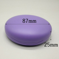Boîte à prothèses dentaires personnalisée, boîte ronde pour prothèses dentaires avec logo personnalisé pour le rangement des appareils orthodontiques