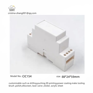 Empresa de moldes Abs Plástico <span class=keywords><strong>Din</strong></span> Rail Terminal Carcasa Suministro Terminal eléctrico Conector Bloque Caja 88*24*59mm CIC154 - Product Image 2