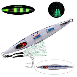 Señuelo Jiggong para <span class=keywords><strong>Pesca</strong></span> en Aguas Profundas, Señuelo de Plomo con Tiras Luminosas, Cebo Artificial Duro para <span class=keywords><strong>Pesca</strong></span> de Fondo en Agua Salada y Agua Dulce - Product Image 4